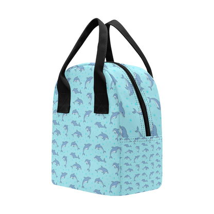 Dolphin Baby Cute Print Pattern Insulated Lunch Bag