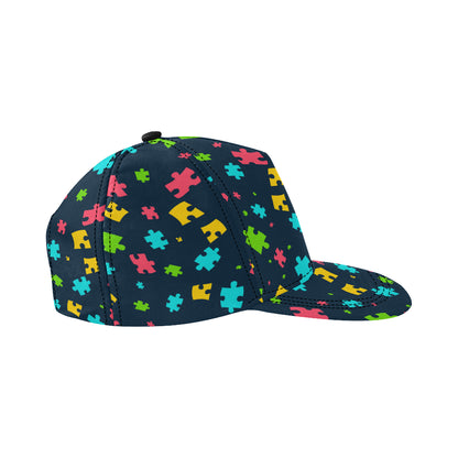 Autism Awareness Colorful Design Print Snapback Cap