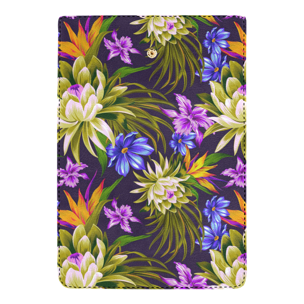 Water Lily Pattern Print Design WL08 Women's Trifold Wallet