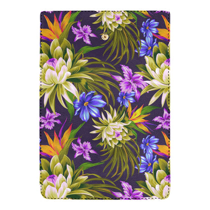 Water Lily Pattern Print Design WL08 Women's Trifold Wallet