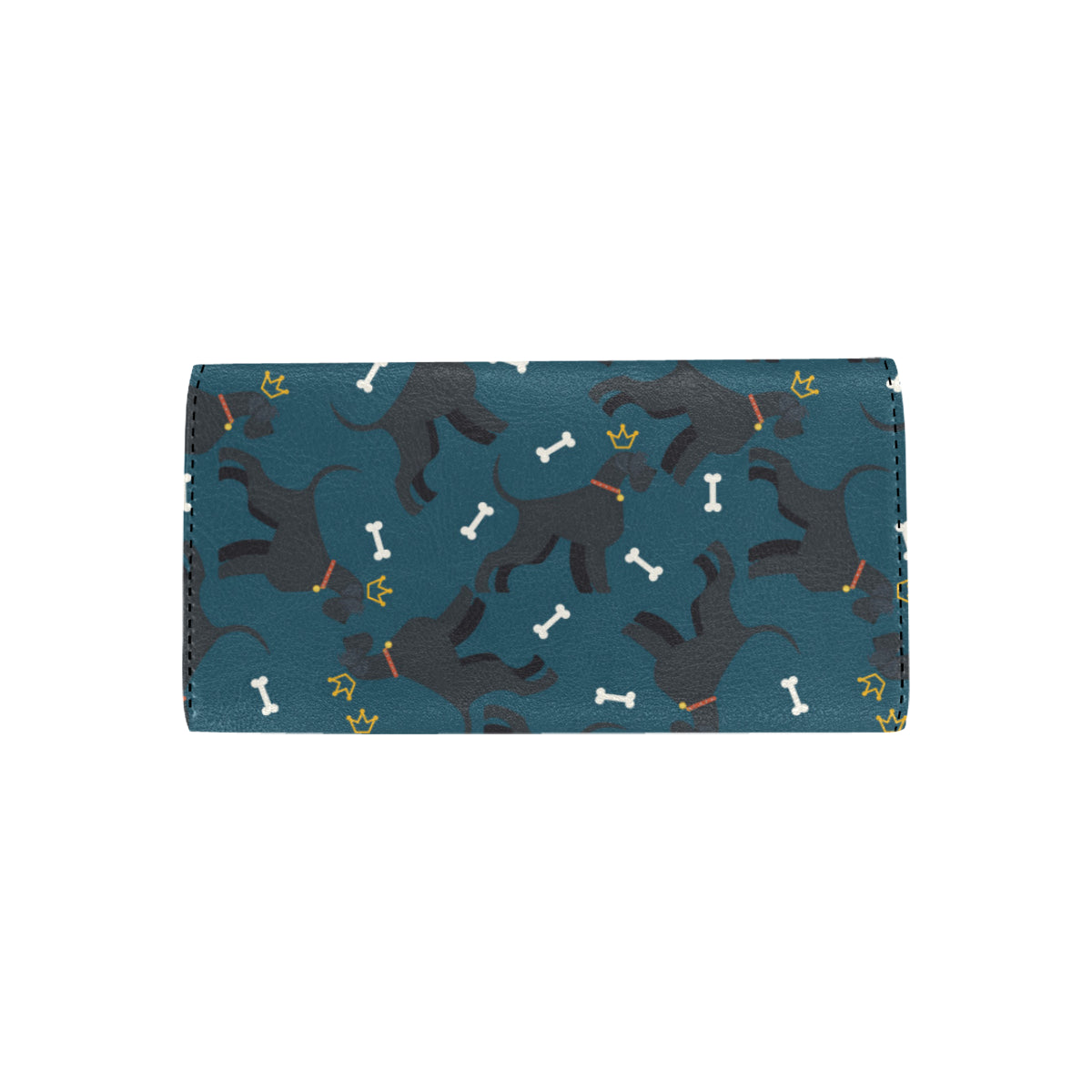 Schnauzers Pattern Print Design A04 Women's Trifold Wallet