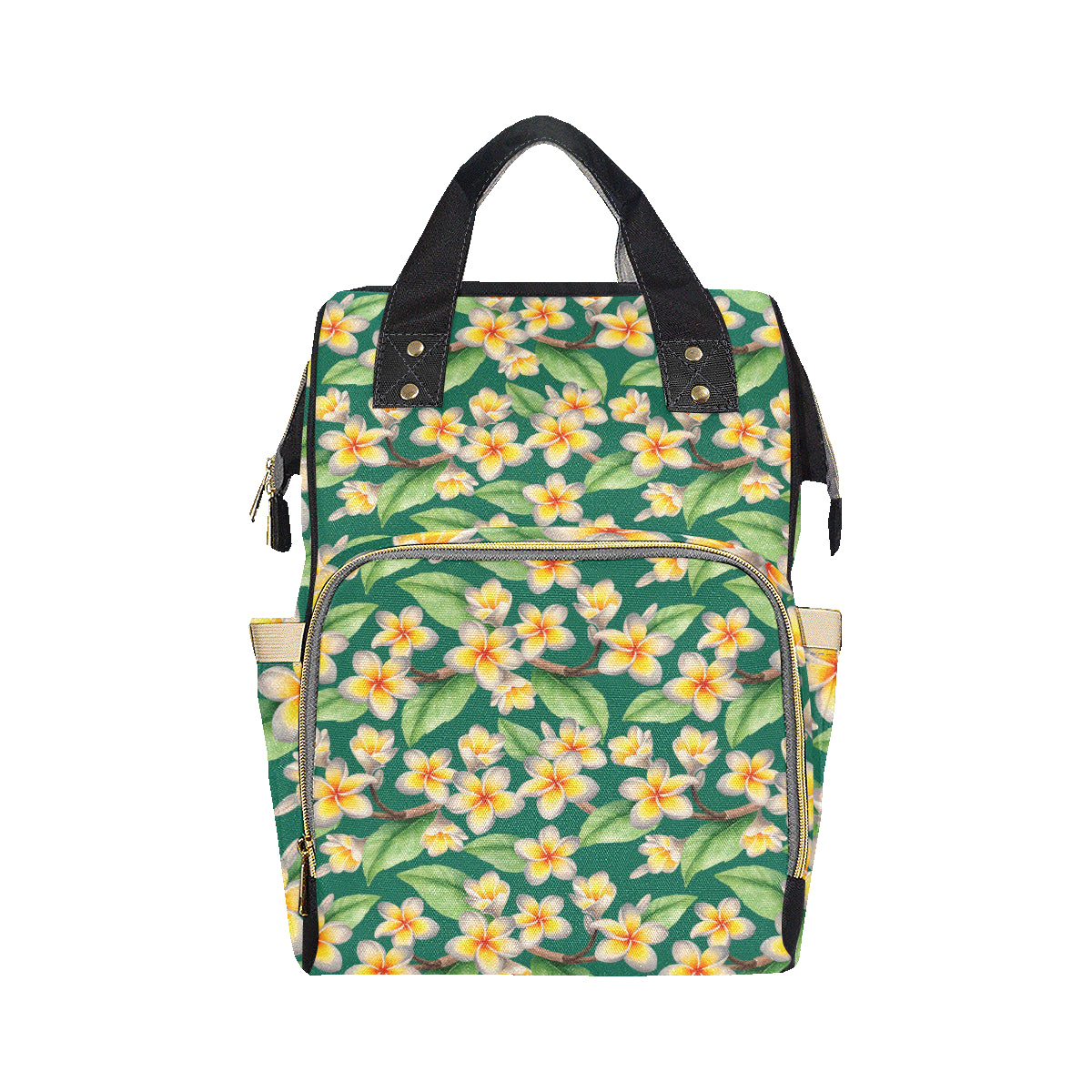 Plumeria Pattern Print Design PM07 Diaper Bag Backpack