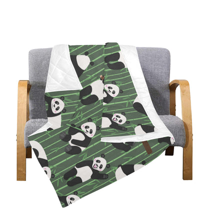 Panda Pattern Print Design A04 Premium Quilt