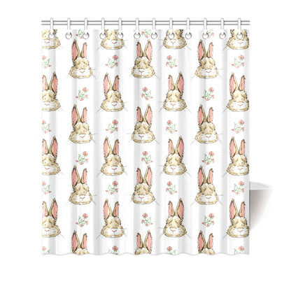 Rabbit Pattern Print Design RB09 Shower Curtain
