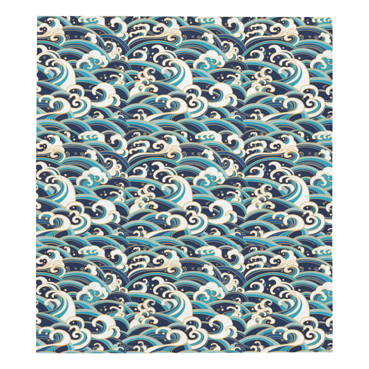 Surf Wave Pattern Premium Quilt