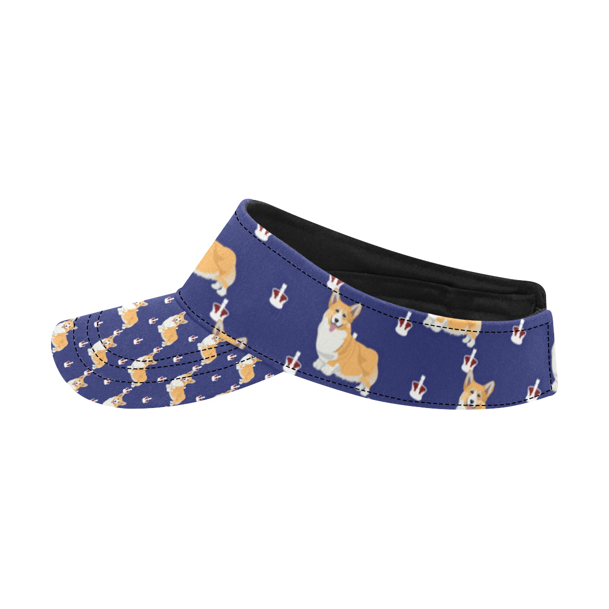 Pembroke Welsh Corgis Pattern Print Design A07 Unisex Sun Visor