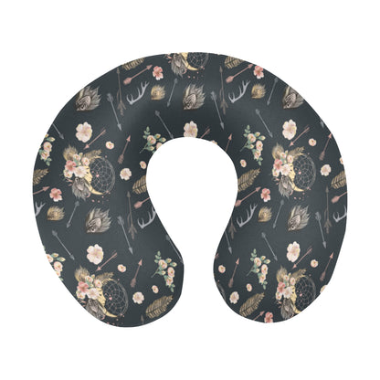 Bohemian Pattern Print Design 09 U-Shaped Travel Neck Pillow