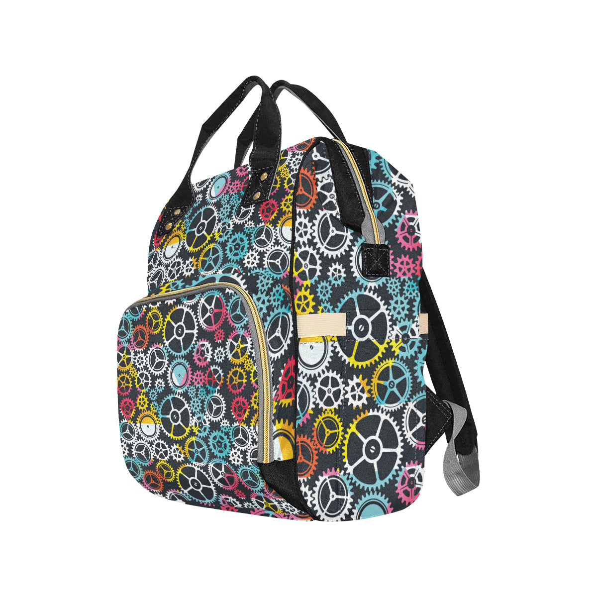 Mechanic Pattern Print Design 02 Diaper Bag Backpack