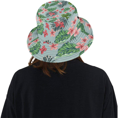 Plumeria Pattern Print Design PM027 Unisex Bucket Hat