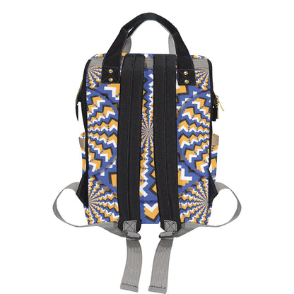 Optical illusion Pattern Print Design A01 Diaper Bag Backpack