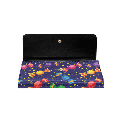 Candy Pattern Print Design CA06 Women's Trifold Wallet