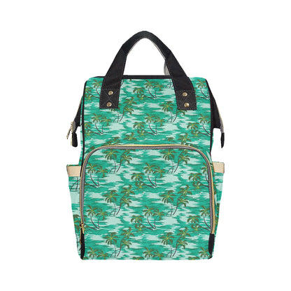 Palm Tree Pattern Print Design A01 Diaper Bag Backpack