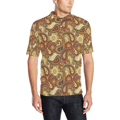 Boho Pattern Print Design 08 Men Polo Shirt