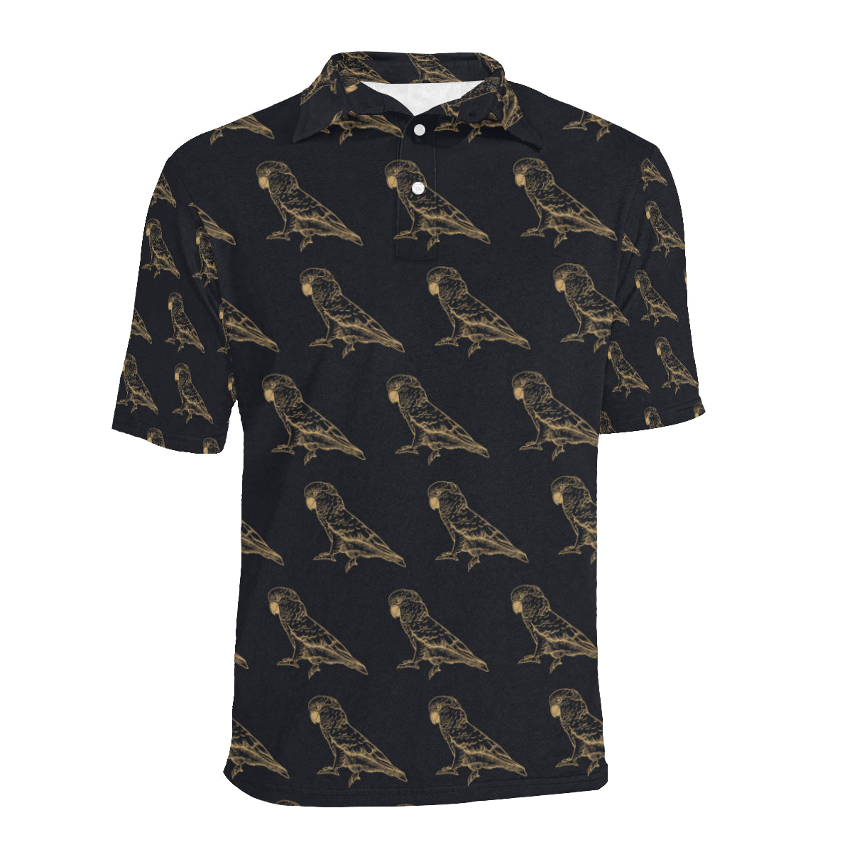 Parakeet Pattern Print Design A04 Men Polo Shirt