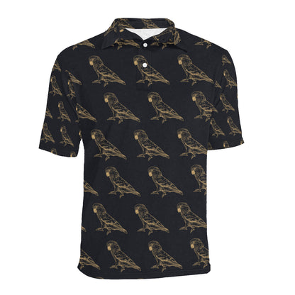 Parakeet Pattern Print Design A04 Men Polo Shirt