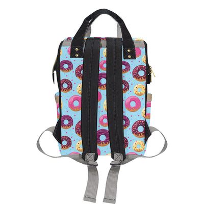 Donut Pattern Print Design DN07 Diaper Bag Backpack