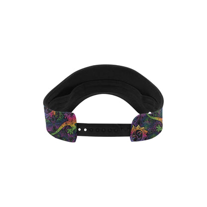 Gecko Rainbow Pattern Print Design 03 Unisex Sun Visor