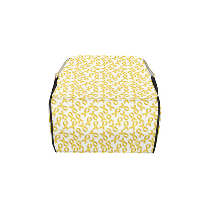 Childhood cancer Pattern Print Design 02 Diaper Bag Backpack