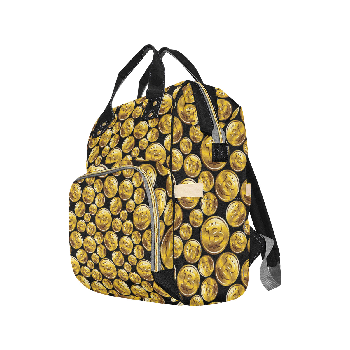 Bitcoin Pattern Print Design DO05 Diaper Bag Backpack