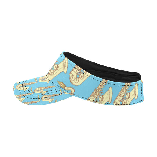 Saxophone Pattern Print Design 03 Unisex Sun Visor