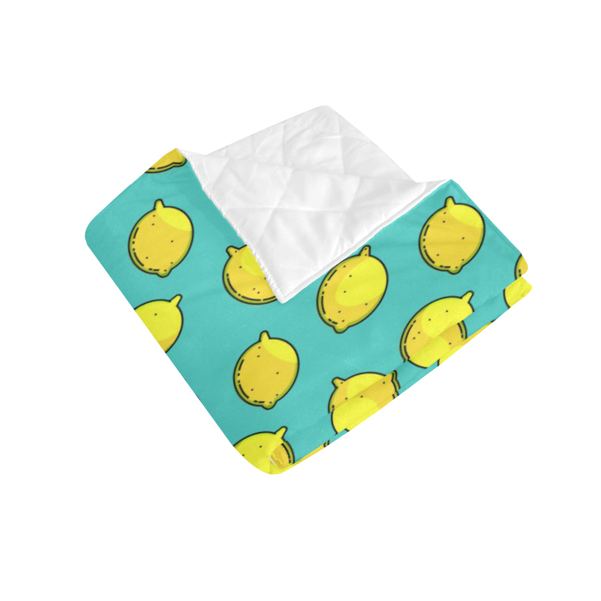 Lemon Pattern Print Design LM04 Premium Quilt