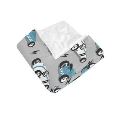 Racing Vintage Pattern Print Design A02 Premium Quilt