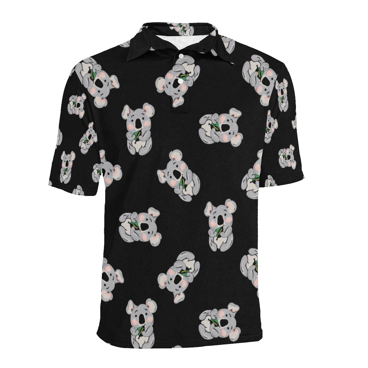 Koala Pattern Print Design 05 Men Polo Shirt