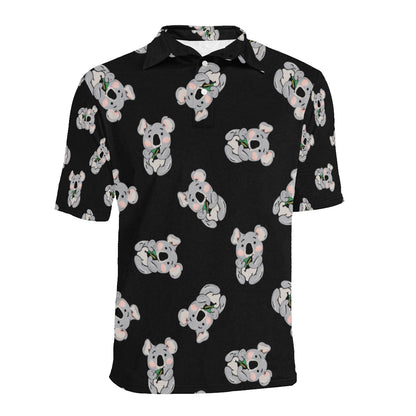 Koala Pattern Print Design 05 Men Polo Shirt