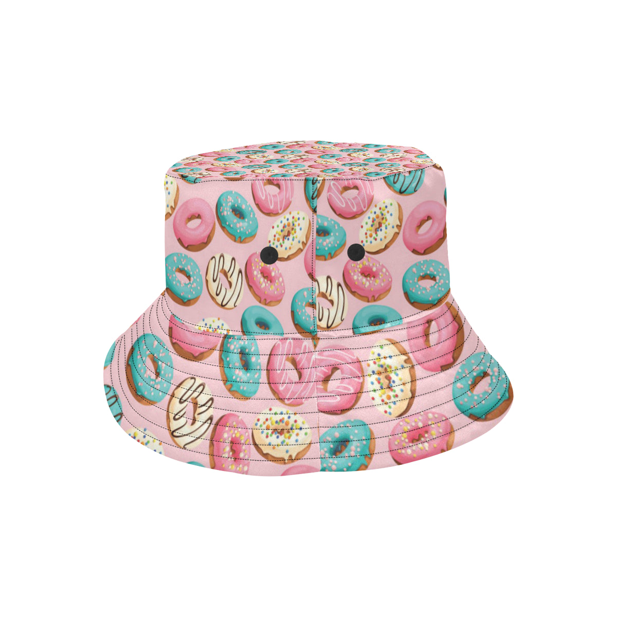 Donut Pattern Print Design DN06 Unisex Bucket Hat