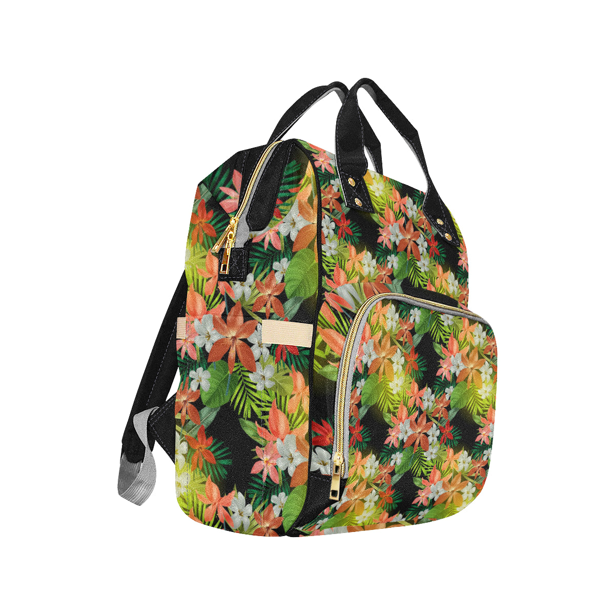 Amaryllis Pattern Print Design AL07 Diaper Bag Backpack