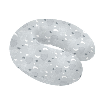 Cloud Pattern Print Design 04 U-Shaped Travel Neck Pillow