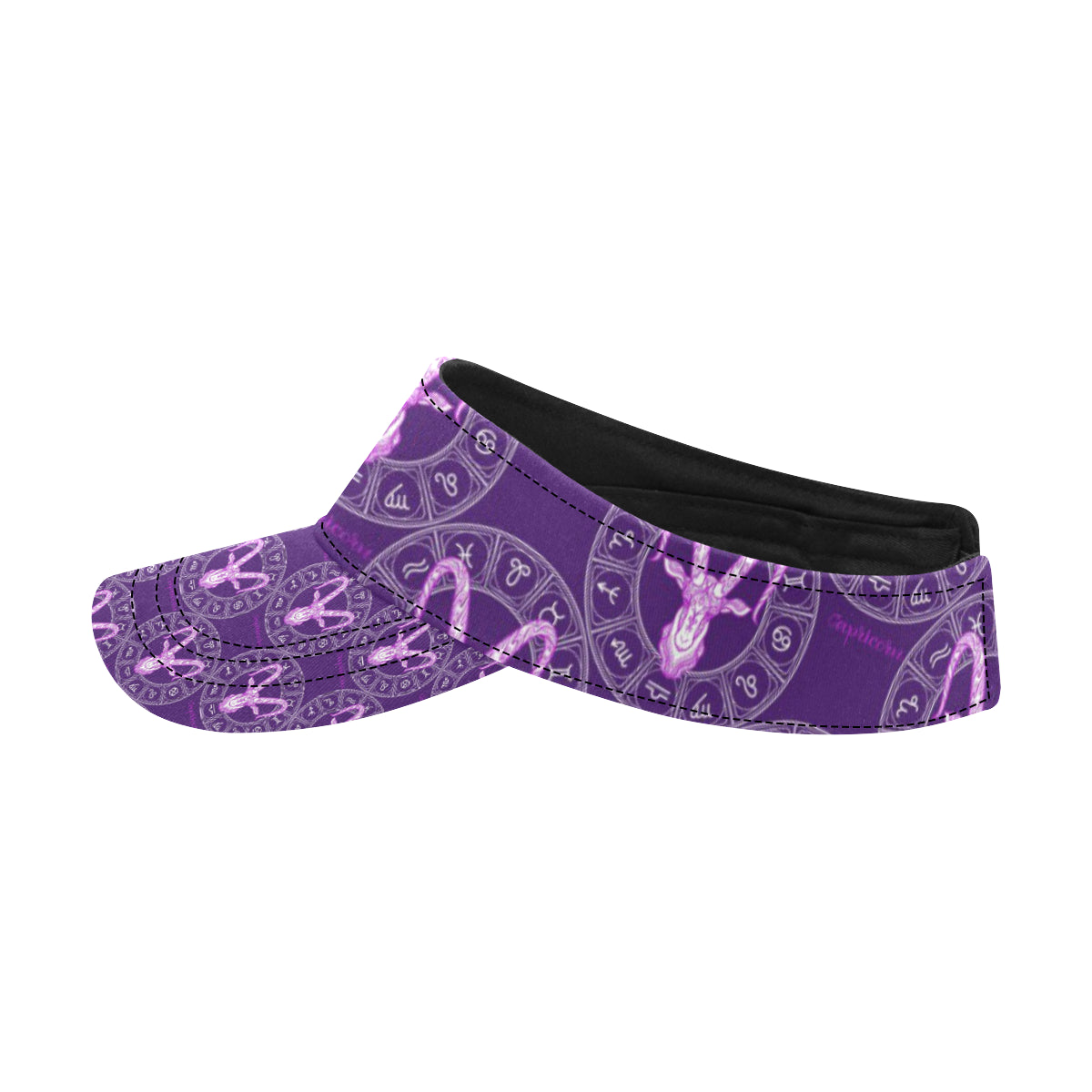 Capricorn Zodiac Pattern Print Design 04 Unisex Sun Visor