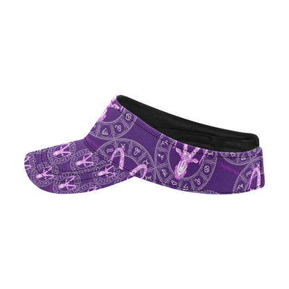 Capricorn Zodiac Pattern Print Design 04 Unisex Sun Visor