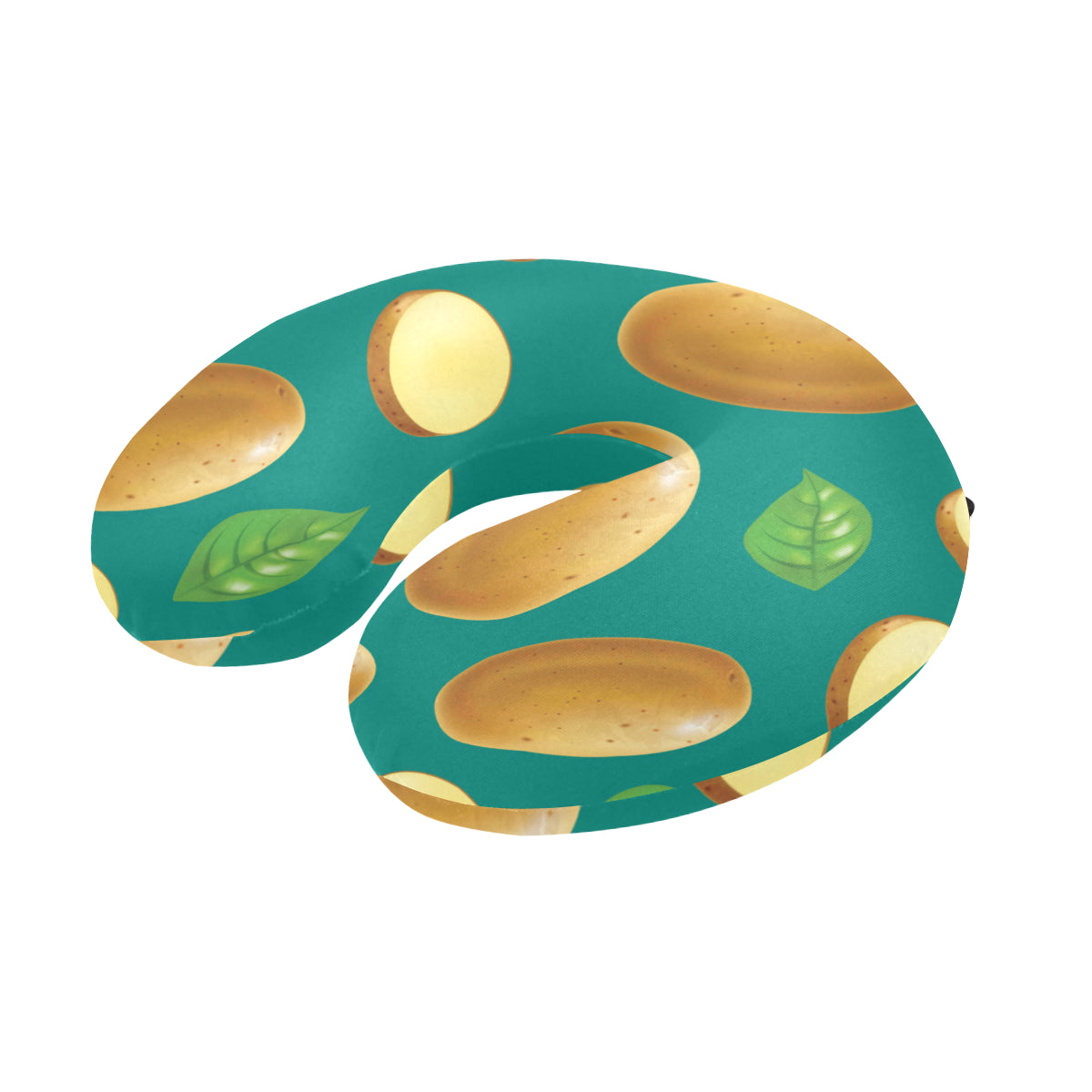 Potato Pattern Print Design A04 U-Shaped Travel Neck Pillow
