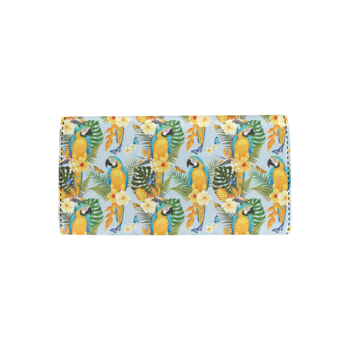Parrot Pattern Print Design A04 Women's Trifold Wallet