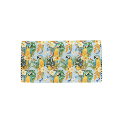 Parrot Pattern Print Design A04 Women's Trifold Wallet