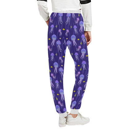 Jellyfish Style Print Unisex Sweatpants