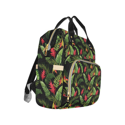 Bird Of Paradise Pattern Print Design BOP010 Diaper Bag Backpack