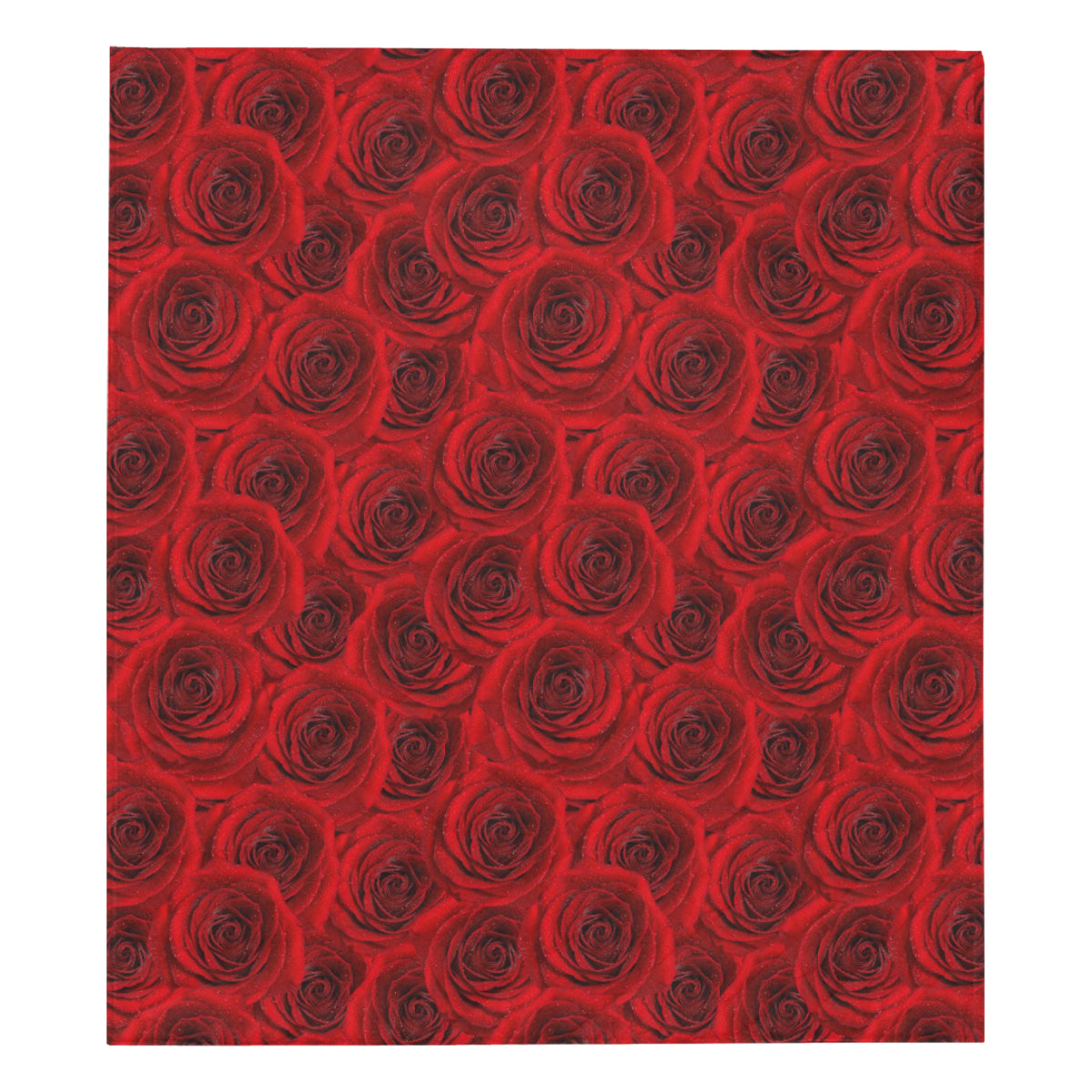 Rose Red Pattern Print Design RO04 Premium Quilt