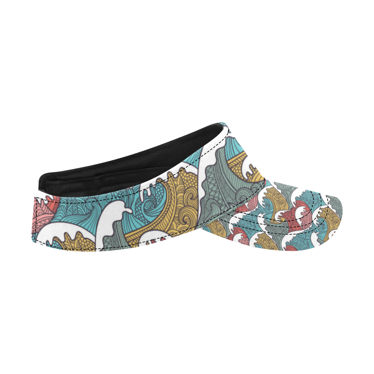 Tribal Wave Pattern Print Unisex Sun Visor