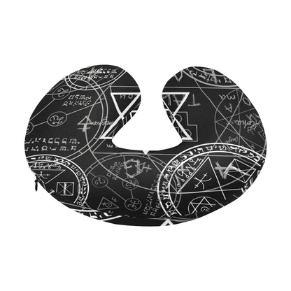 Pentagram Pattern Print Design A01 U-Shaped Travel Neck Pillow