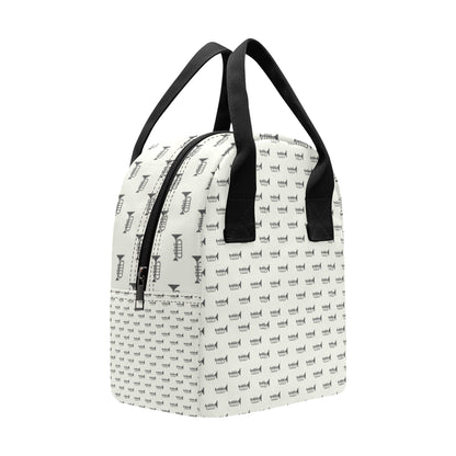 Trumpet Pattern Themed Print Insulated Lunch Bag