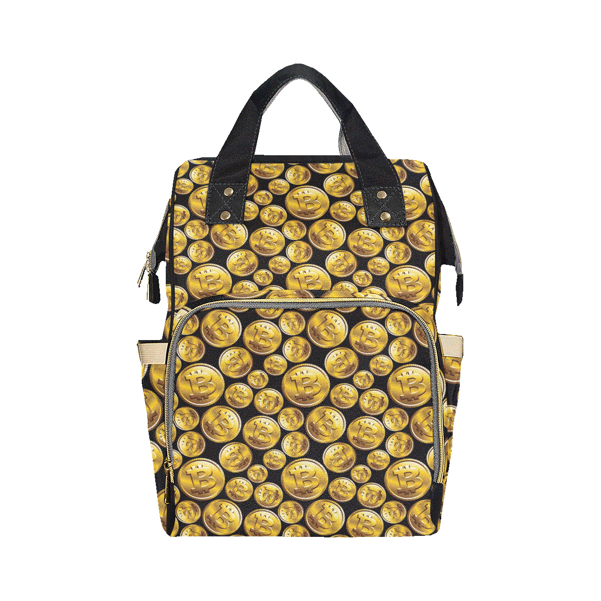 Bitcoin Pattern Print Design DO05 Diaper Bag Backpack