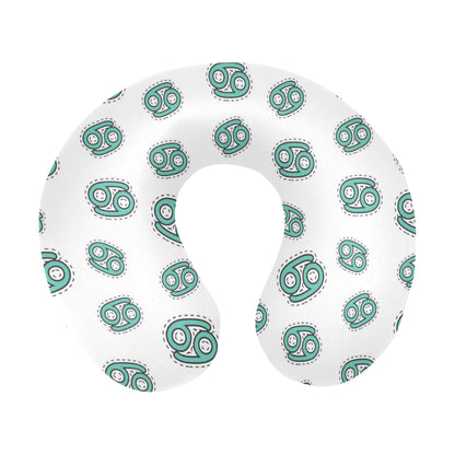 Cancer Zodiac Pattern Print Design 04 U-Shaped Travel Neck Pillow