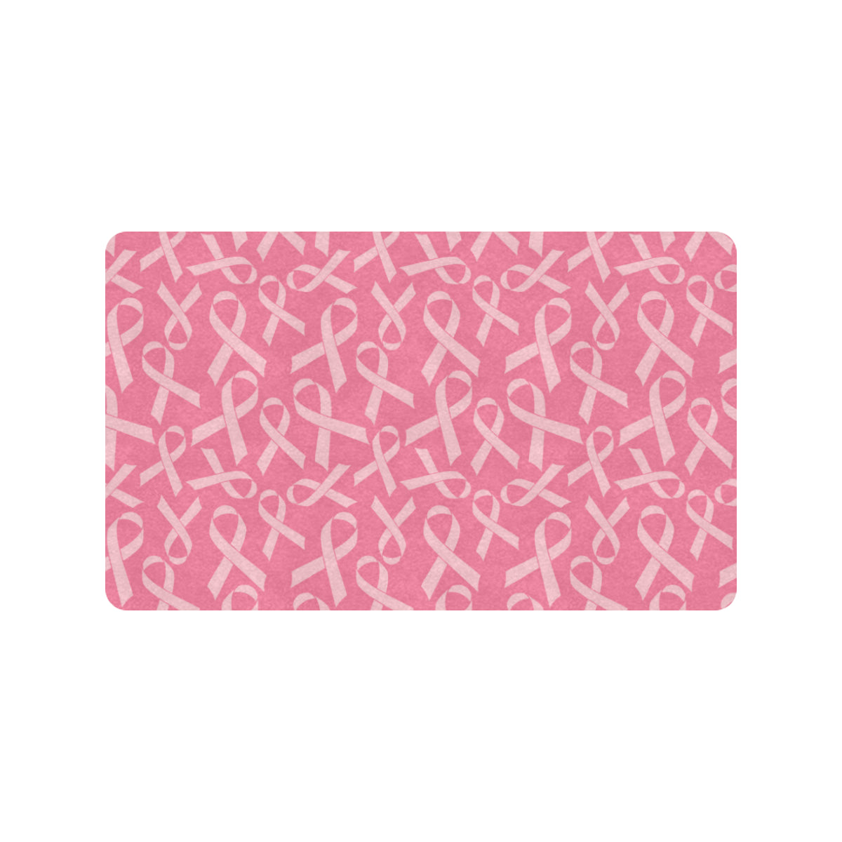 Breast Cancer Awareness Themed Rubber Doormat