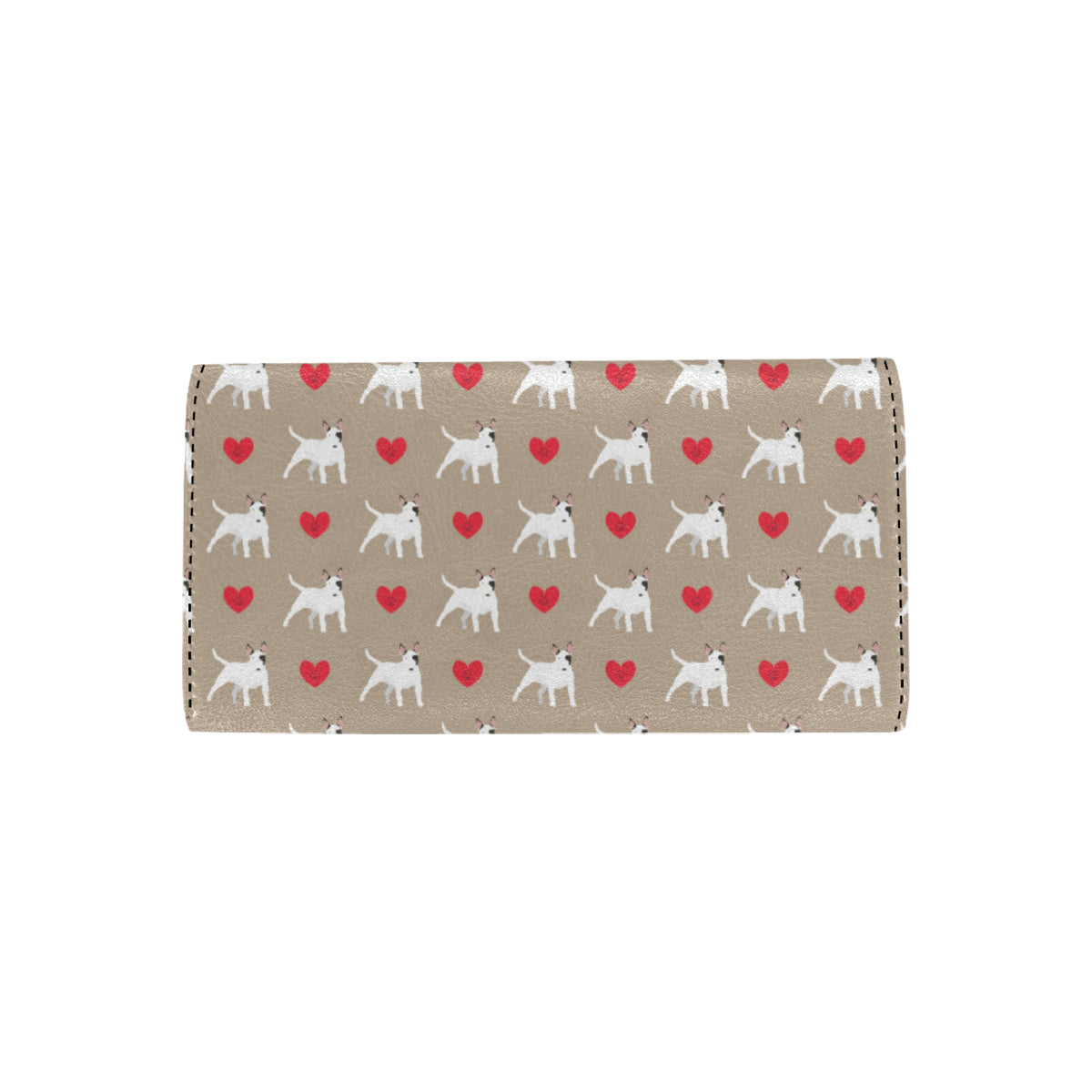 Bull Terriers Pattern Print Design 01 Women's Trifold Wallet