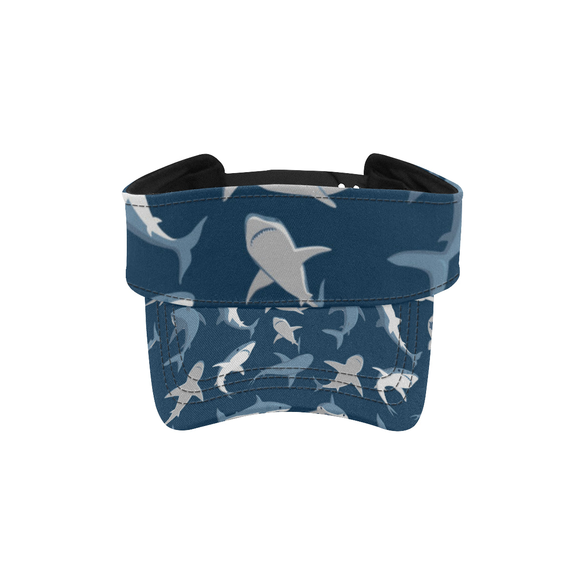 Shark Action Pattern Unisex Sun Visor