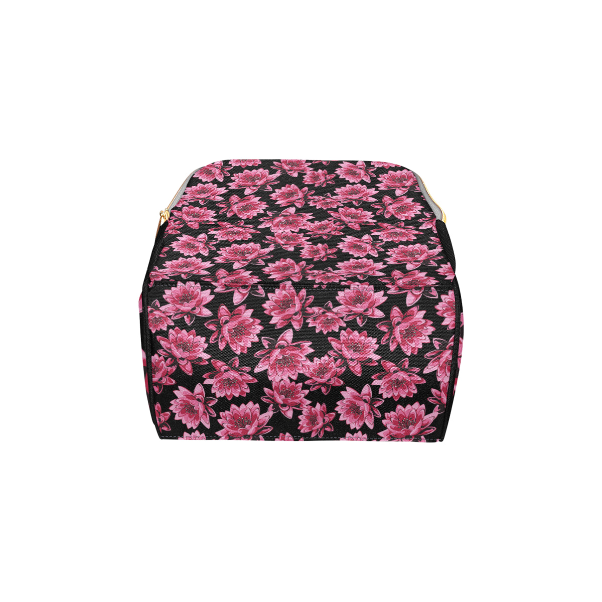 Lotus Pattern Print Design 03 Diaper Bag Backpack