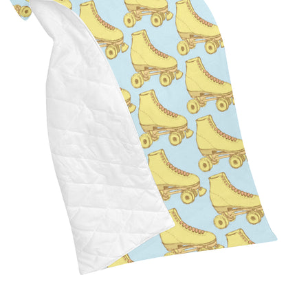 Roller skate Pattern Print Design A03 Premium Quilt
