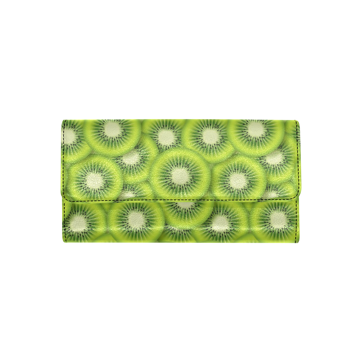 Kiwi Pattern Print Design KW01 Women's Trifold Wallet